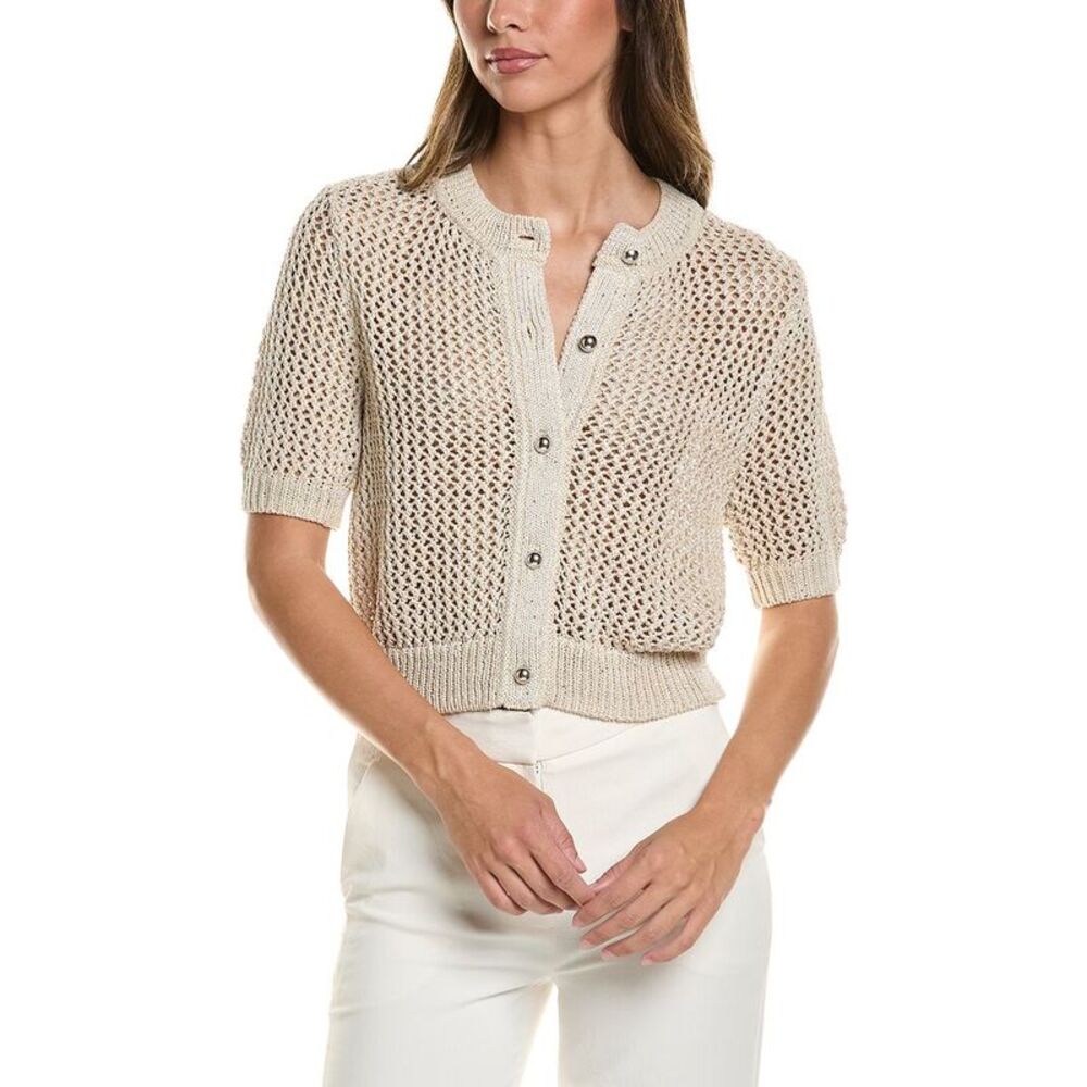 Toccin Womens  Janice Cardigan, Purple